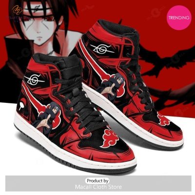[TRENDING EDITION] Akatsuki Itachi Naruto Jordan High Top Sneakers Anime Shoes - soulcals