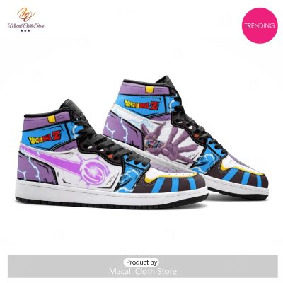 [TRENDING EDITION] Anime - Dragon Ball Beerus Pink Air Jordan High Top Sneaker - soulcals