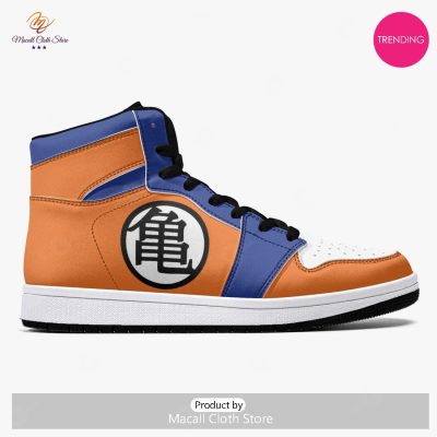 [TRENDING EDITION] Anime - Dragon Ball Goku Orange Air Jordan High Top Sneaker - soulcals