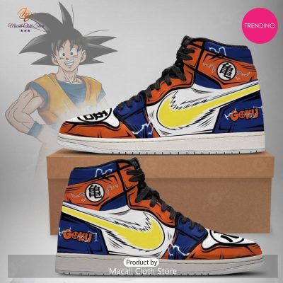 [TRENDING EDITION] Anime - Dragon Ball Son Goku Air Jordan High Top Sneaker - soulcals