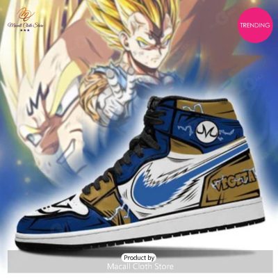 [TRENDING EDITION] Anime - Dragon Ball Vegeta Luxury Air Jordan High Top Sneaker - soulcals