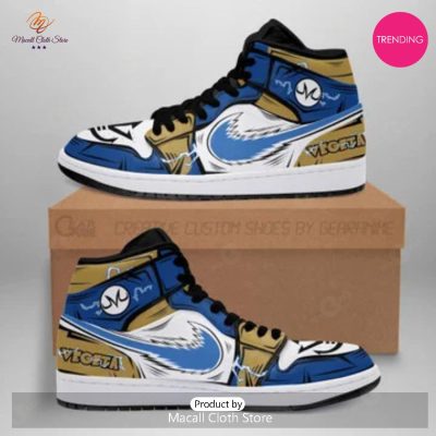 [TRENDING EDITION] Anime - Dragon Ball Vegeta Luxury Air Jordan High Top Sneaker - soulcals