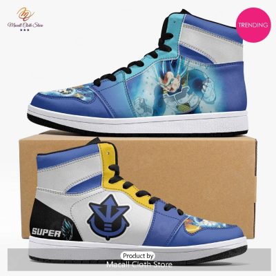 [TRENDING EDITION] Anime - Dragon Ball Vegeta Luxury Blue Air Jordan High Top Sneaker - soulcals