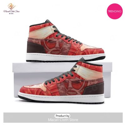 [TRENDING EDITION] AOT - Colossal Titan Attack on Titan Air Jordan High Top Sneaker - soulcals