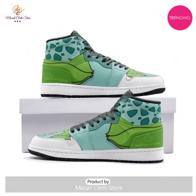 [TRENDING EDITION] Bulbasaur Starter Pokemon Air Jordan High Top Sneaker - soulcals