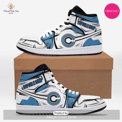 [TRENDING EDITION] Capsule Corp Dragon Ball Z Luxury Air Jordan High Top Sneaker - soulcals