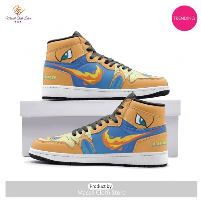 [TRENDING EDITION] Charizard Starter Pokemon Air Jordan High Top Sneaker - soulcals
