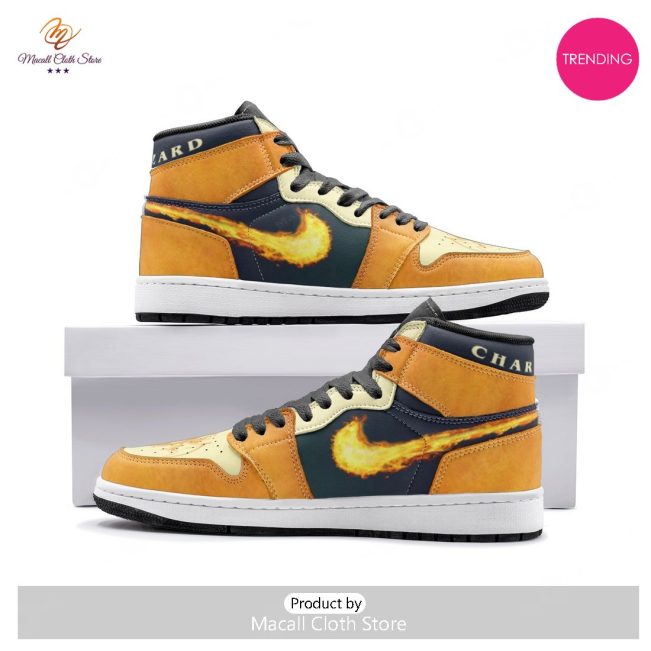 [TRENDING EDITION] Charizard's Flame Pokemon Pokemon Air Jordan High Top Sneaker - soulcals