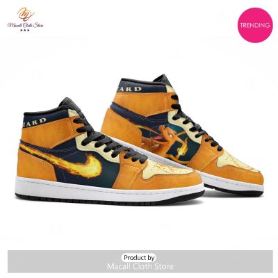 [TRENDING EDITION] Charizard's Flame Pokemon Pokemon Air Jordan High Top Sneaker - soulcals