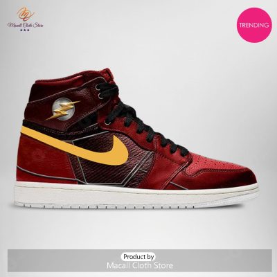 [TRENDING EDITION] DC Justice League Flash Air Jordan High Top Sneaker - soulcals