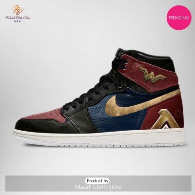 [TRENDING EDITION] DC Justice League Wonder Woman Air Jordan High Top Sneaker - soulcals