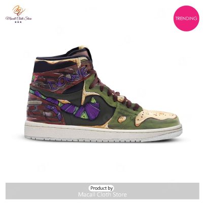 [TRENDING EDITION] Donnie Teenage Mutant Ninja Turtles Air Jordan High Top Sneaker - soulcals