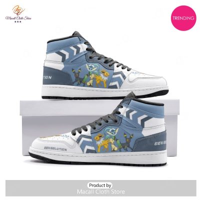 [TRENDING EDITION] Eevee Evolution Pokemon Air Jordan High Top Sneaker - soulcals