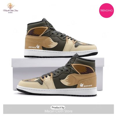 [TRENDING EDITION] Eevee Pokemon Air Jordan High Top Sneaker - soulcals