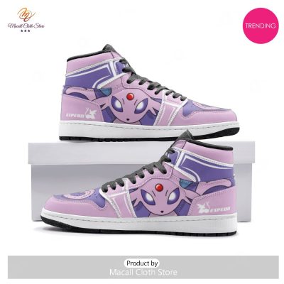 [TRENDING EDITION] Espeon Pokemon Air Jordan High Top Sneaker - soulcals