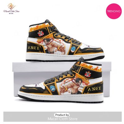 [TRENDING EDITION] Fire Fist Ace One Piece Air Jordan High Top Sneaker - soulcals