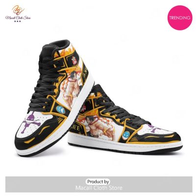 [TRENDING EDITION] Fire Fist Ace One Piece Air Jordan High Top Sneaker - soulcals