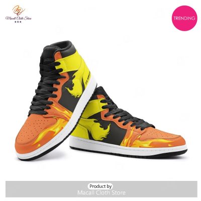 [TRENDING EDITION] Flareon Pokemon Air Jordan High Top Sneaker - soulcals