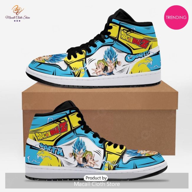 [TRENDING EDITION] Gogeta Dragon Ball Z Air Jordan High Top Sneaker Anime Shoes For Fans - soulcals