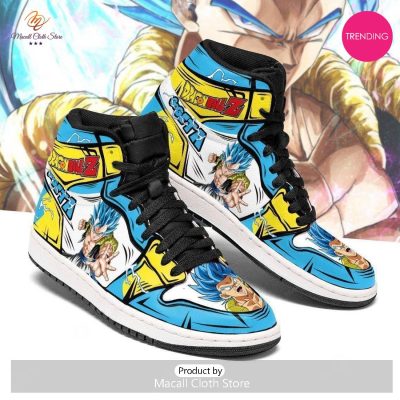 [TRENDING EDITION] Gogeta Dragon Ball Z Air Jordan High Top Sneaker Anime Shoes For Fans - soulcals