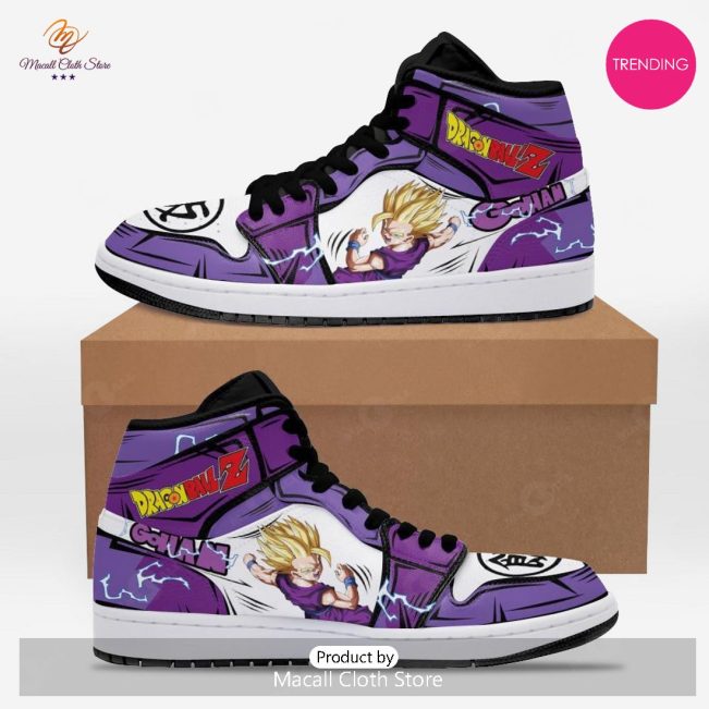 [TRENDING EDITION] Gohan Dragon Ball Z Air Jordan High Top Sneaker Anime Shoes For Fans - soulcals