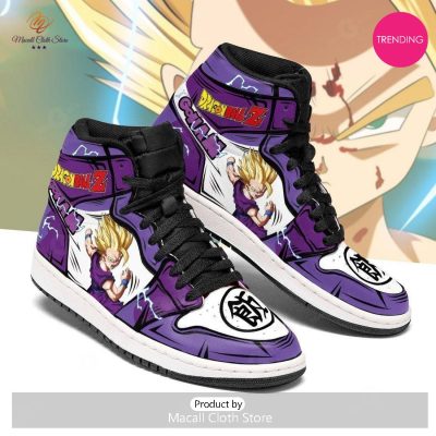 [TRENDING EDITION] Gohan Dragon Ball Z Air Jordan High Top Sneaker Anime Shoes For Fans - soulcals
