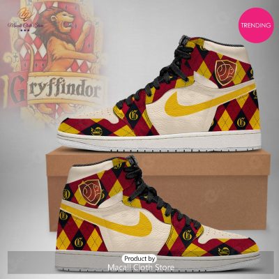 [TRENDING EDITION] Harry Potter Gryffindor Air Jordan High Top Sneakers - soulcals