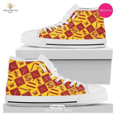 [TRENDING EDITION] Harry Potter Gryffindor Luxury Patterns Air Jordan High Top Sneakers - soulcals