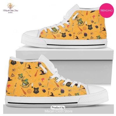 [TRENDING EDITION] Harry Potter Hogwarts Pattern Premium Air Jordan High Top Sneakers - soulcals