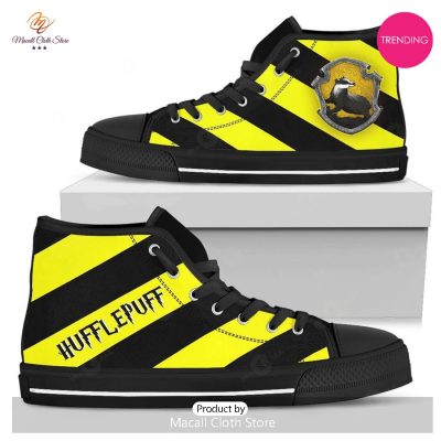[TRENDING EDITION] Harry Potter Hufflepuff House Air Jordan High Top Sneaker - soulcals