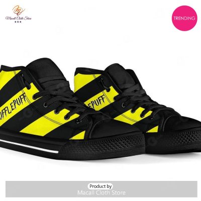 [TRENDING EDITION] Harry Potter Hufflepuff House Air Jordan High Top Sneaker - soulcals