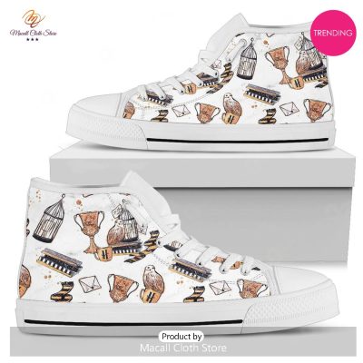 [TRENDING EDITION] Harry Potter Hufflepuff Icons Air Jordan High Top Sneaker - soulcals