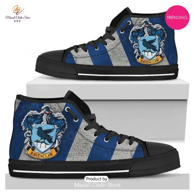 [TRENDING EDITION] Harry Potter Ravenclaw Blue Air Jordan High Top Sneakers - soulcals