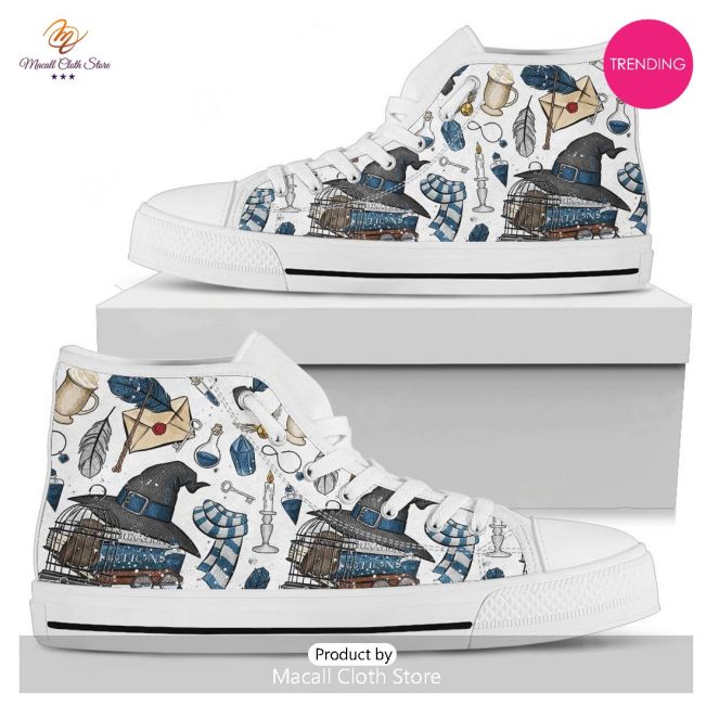 [TRENDING EDITION] Harry Potter Ravenclaw Icons Air Jordan High Top Sneakers - soulcals