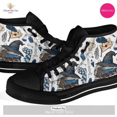 [TRENDING EDITION] Harry Potter Ravenclaw Icons Air Jordan High Top Sneakers - soulcals