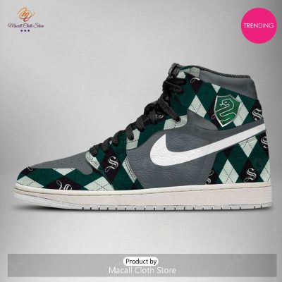 [TRENDING EDITION] Harry Potter Slytherin Classic Air Jordan High Top Sneakers - soulcals