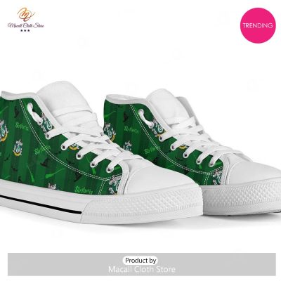 [TRENDING EDITION] Harry Potter Slytherin Luxury Jordan High Top Sneakers - soulcals