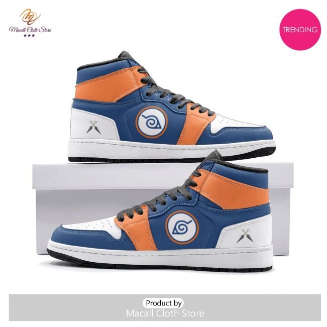 [TRENDING EDITION] Hidden Leaf Naruto Air Jordan High Top Sneakers - soulcals
