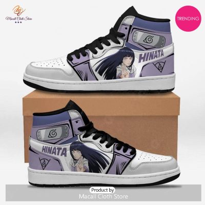 [TRENDING EDITION] Hinata Hyuga Skill Air Jordan High Top Sneakers Anime Shoes For Naruto Fans - soulcals
