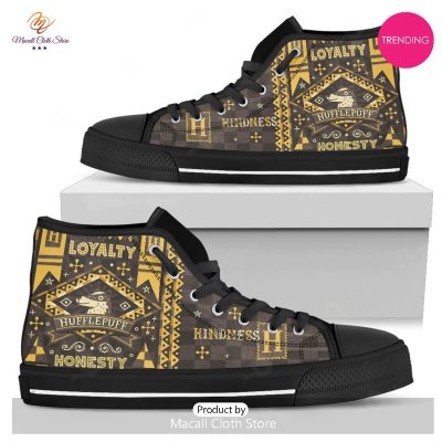 [TRENDING EDITION] Hufflepuff Shoes - Harry Potter Air Jordan High Top Sneakers - soulcals