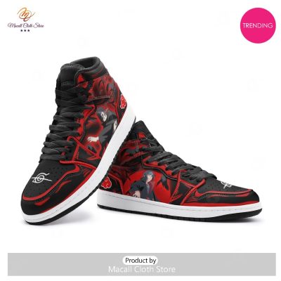 [TRENDING EDITION] Itachi Uchicha Naruto Premium Air Jordan High Top Sneaker - soulcals