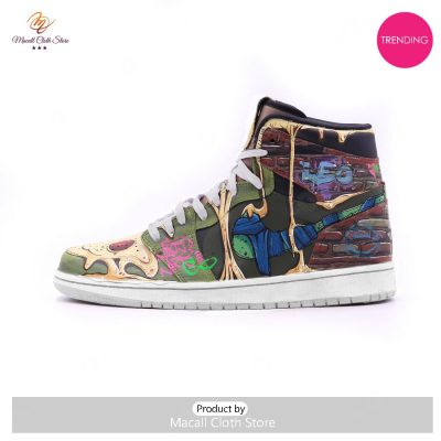 [TRENDING EDITION] Leo Teenage Mutant Ninja Turtles Air Jordan High Top Sneaker - soulcals