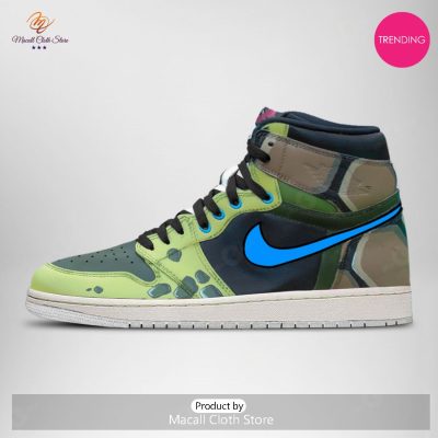 [TRENDING EDITION] Leonardo Teenage Mutant Ninja Turtles Luxury Air Jordan High Top Sneaker - soulcals