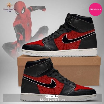 [TRENDING EDITION] Marvel Avengers Spiderman Air Jordan High Top Sneaker - soulcals