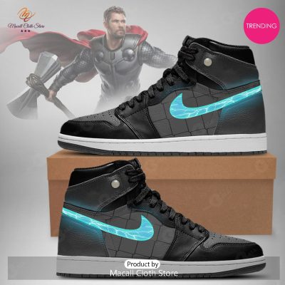 [TRENDING EDITION] Marvel Avengers Thor Luxury Air Jordan High Top Sneaker - soulcals