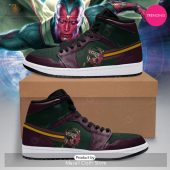 [TRENDING EDITION] Marvel Avengers Vision Luxury Air Jordan High Top Sneaker - soulcals