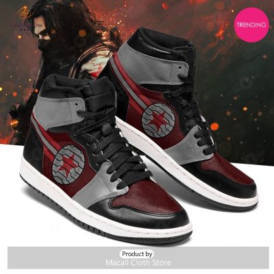 [TRENDING EDITION] Marvel Avengers Winter Soldier Air Jordan High Top Sneaker - soulcals