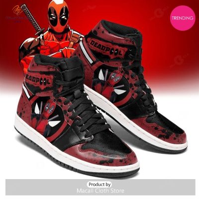 [TRENDING EDITION] Marvel Deadpool Air Jordan High Top Sneaker - soulcals