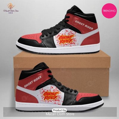 [TRENDING EDITION] Marvel Ghost Rider Air Jordan High Top Sneaker - soulcals