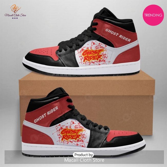 [TRENDING EDITION] Marvel Ghost Rider Air Jordan High Top Sneaker - soulcals